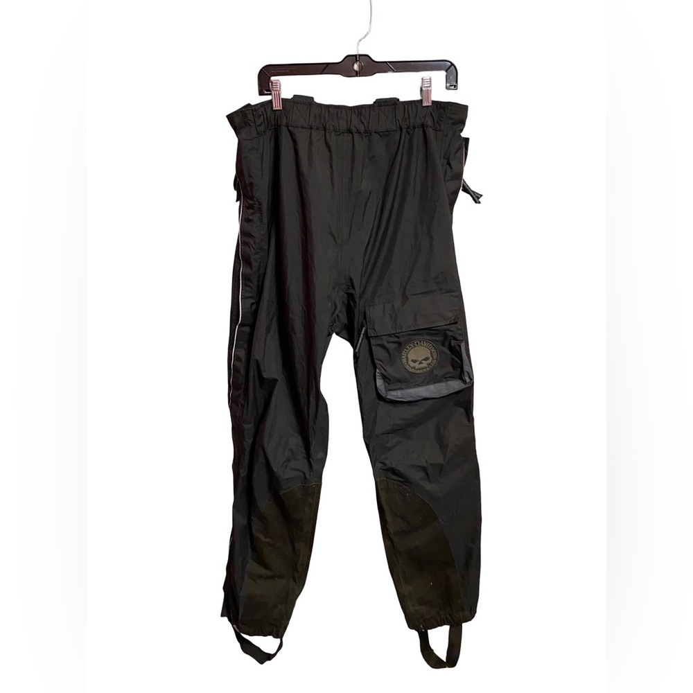 Harley Davidson Heavyweight PVC Lined BIB Overalls Riding Pants Mens Medium